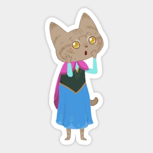 Princess cat Sticker